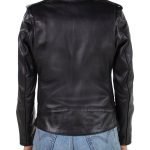 Azai Motorcycle Leather Jacket with Buckles
