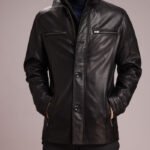 Outerwear Fitting Leather Coat