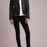 Dillon Quilted Sleeve Leather Jacket