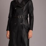 Carrie Leather Duster Coat