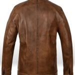 Override Leather Jacket Back