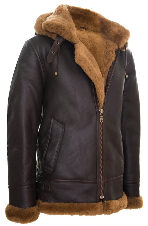 Brown & Ginger Leather Coat