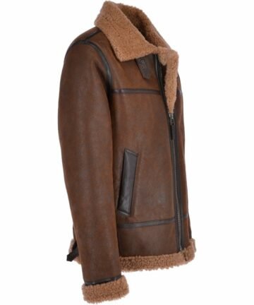 Sheepskin Leather Flying Jacket for Sale