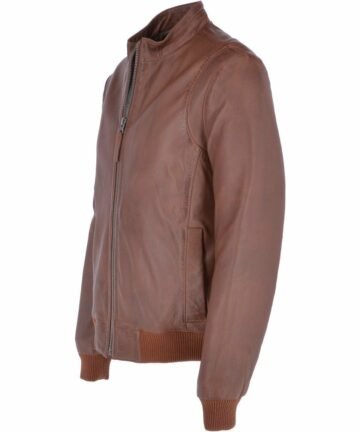 Vintage Leather Bomber Jacket for Sale