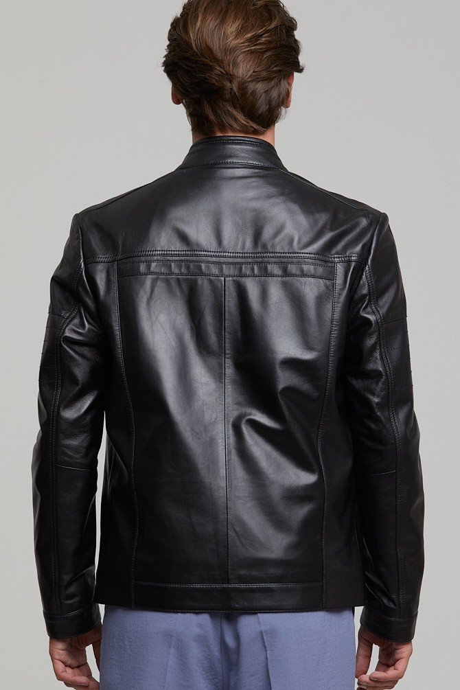 Iconic Black Leather Biker Jacket