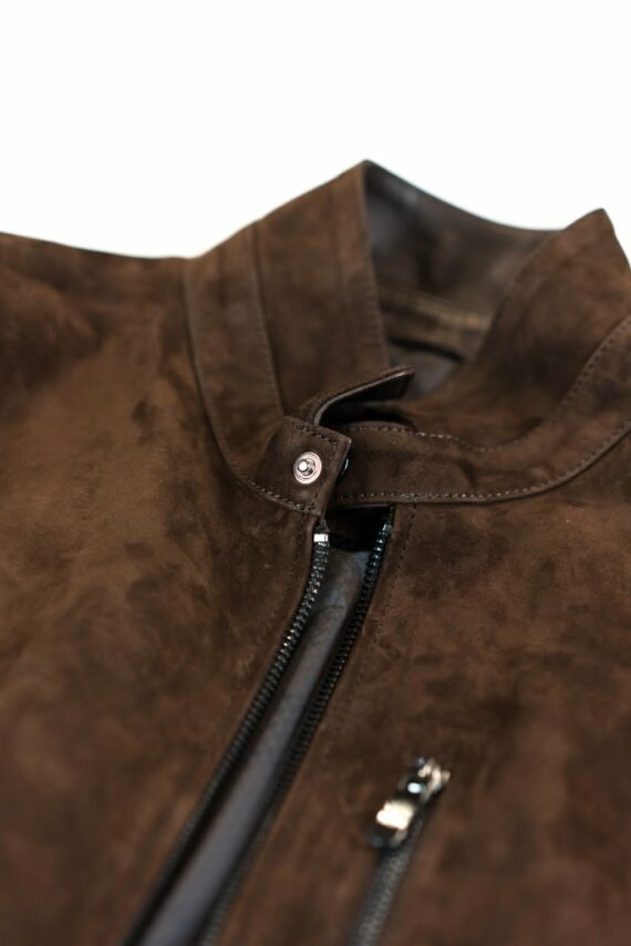 Suede Leather Jacket collar