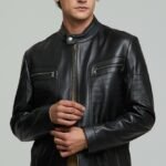 Black leather Biker Jacket